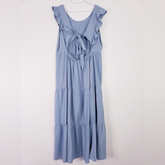 MSK Open Back Maxi Ruffle Dress - Picture 4 of 7